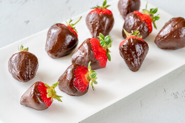 Chocolate-dipped strawberries