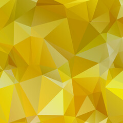 Abstract Yellow Color Polygon Background Design, Abstract Geometric Origami Style With Gradient
