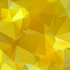 Abstract Yellow Color Polygon Background Design, Abstract Geometric Origami Style With Gradient