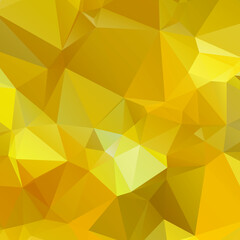 Abstract Yellow Color Polygon Background Design, Abstract Geometric Origami Style With Gradient