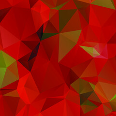 Abstract Red Color Polygon Background Design, Abstract Geometric Origami Style With Gradient