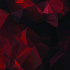Abstract Red Color Polygon Background Design, Abstract Geometric Origami Style With Gradient
