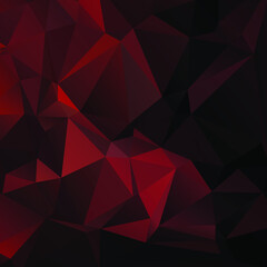 Fototapeta premium Abstract Red Color Polygon Background Design, Abstract Geometric Origami Style With Gradient