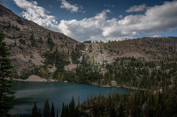 Fototapeta na wymiar Lake Nokoni, Rocky Mountain National Park