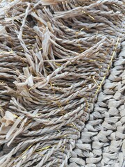 close up of rope texture 