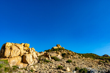 rocks in the mountains