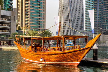 Dhow cruise in Dubai Marina