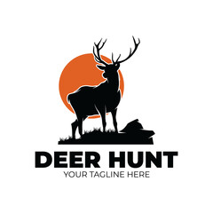PrintDeer hunting club logo design