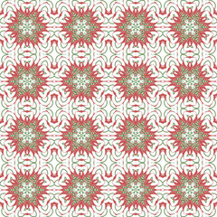 Abstract colorful seamless jacquard mosaic pattern. Design for fabric, wallpaper, paper, cover, weaving, packaging, tile, ceramics. Background for fashion textiles.