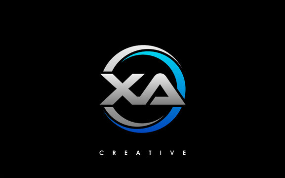 XA Letter Initial Logo Design Template Vector Illustration