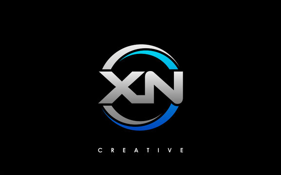 XN Letter Initial Logo Design Template Vector Illustration