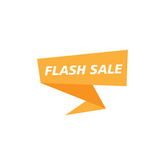 Falsh sale banner icon design template illustration