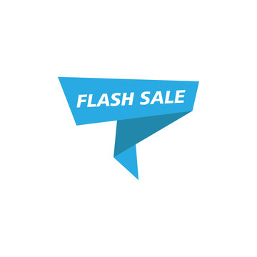 Falsh sale banner icon design template illustration