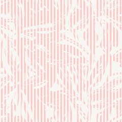 Fototapeta na wymiar Floral Seamless Pattern with striped textures
