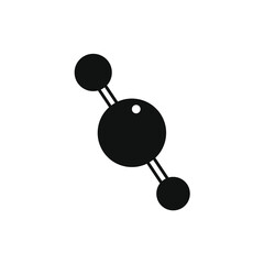 three circles connected by two stacked lines