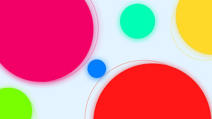 Modern Background Colorful Circles Design