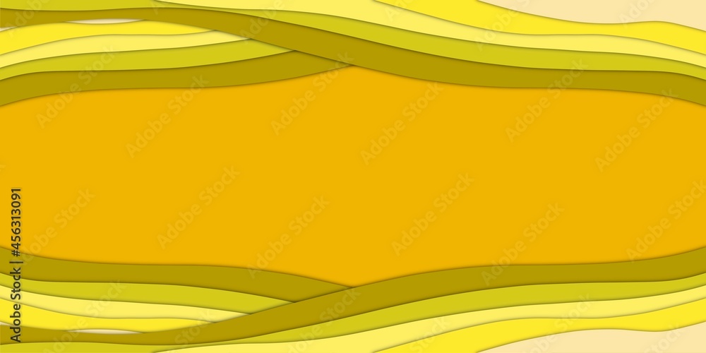 Poster abstract background with paper cut effect pattern and copy space.