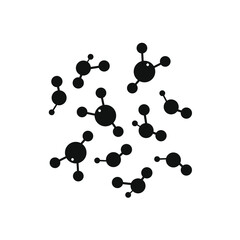 collection of many molecular icons