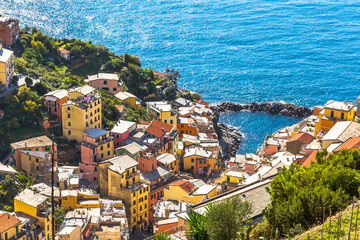 Naklejka premium Riomaggiore, Cinque terre, Italie 