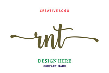 RNT lettering logo is simple, easy to understand and authoritative