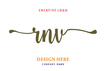 RNV lettering logo is simple, easy to understand and authoritative