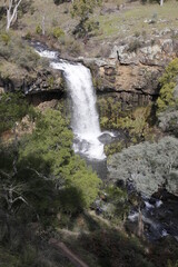 waterfall in the mountains