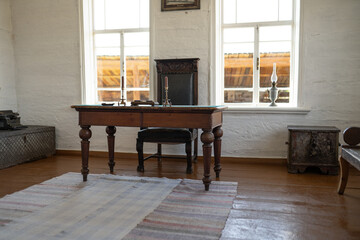 old table in the room