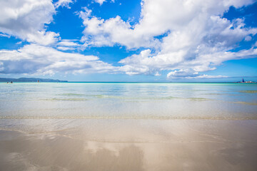 Boracay Island, Philippines. Beautiful beach in Asia. 