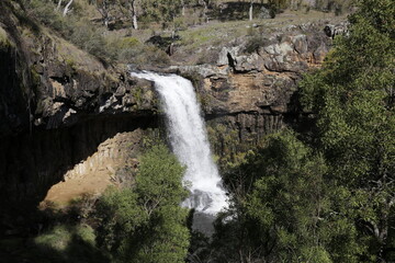 waterfall in the mountains