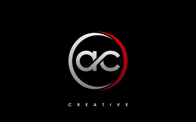 AC Letter Initial Logo Design Template Vector Illustration