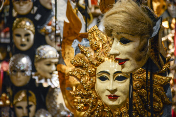 Tienda de Mascaras en Venecia Italia - obrazy, fototapety, plakaty