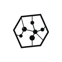 some small circles related to the line inside the oblique hexagon