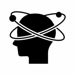 headache icon isolated on white background. icon vector.