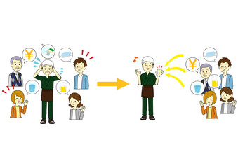 人手不足解消、スマホでモバイルオーダー