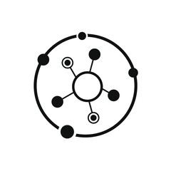 picture of the molecule in the center of the circle
