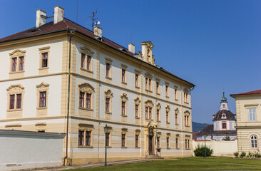 Main building of the Stepana monastery in Litomerice, Czech Republic