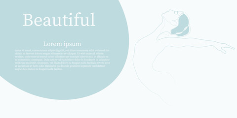 Surreal Faces Continuous line, drawing of set faces and hairstyle, fashion concept, woman beauty minimalist, vector illustration pretty sexy. Contemporary portrait