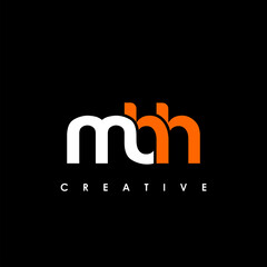 MBH Letter Initial Logo Design Template Vector Illustration