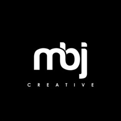 MBJ Letter Initial Logo Design Template Vector Illustration