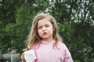 Beautiful happy little girl portrait