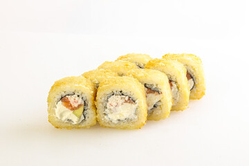 Japanese tempura roll with fish
