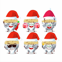 Santa Claus emoticons with parboied long grain rice cartoon character