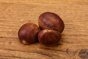 Organic natural sweet Chestnut heap