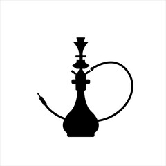 Fototapeta na wymiar isolated hookah shisha silhouette vector icon