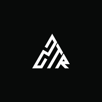 ZTR letter logo creative design. ZTR unique design
