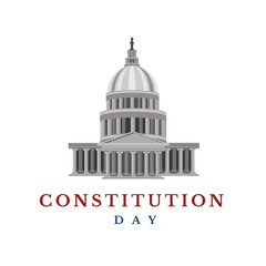 Happy Constitution Day Illustration Vector