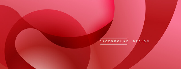 Abstract overlapping lines and circles geometric background with gradient colors