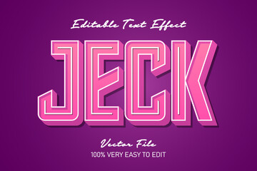 pink pastel cartoon text effect