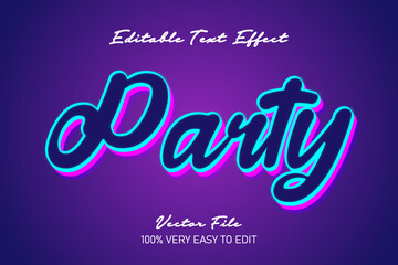 glow color party text effect