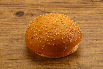 Burger bun with sesame seeds